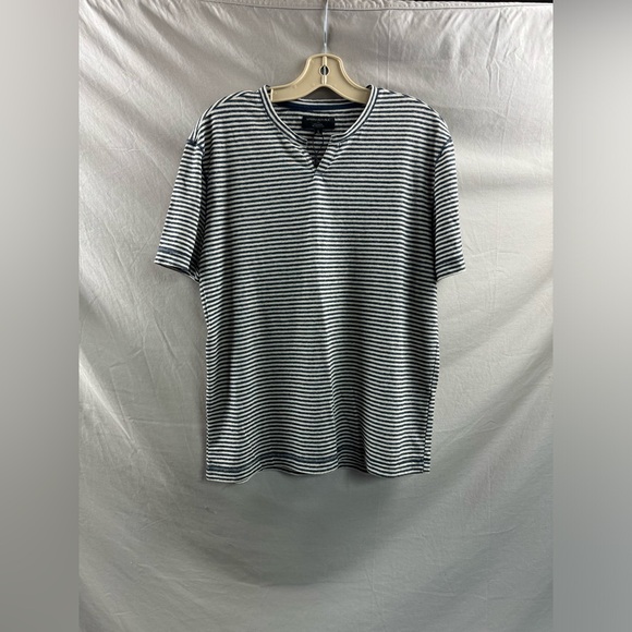 Banana Republic Other - Banana Republic Striped Tee Linen Blend Blue L